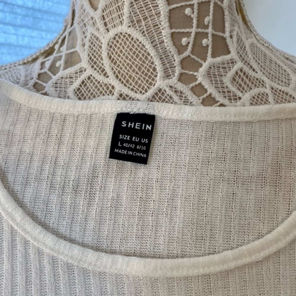 🌸S52 - Waffle Knit T-shirt 🤍